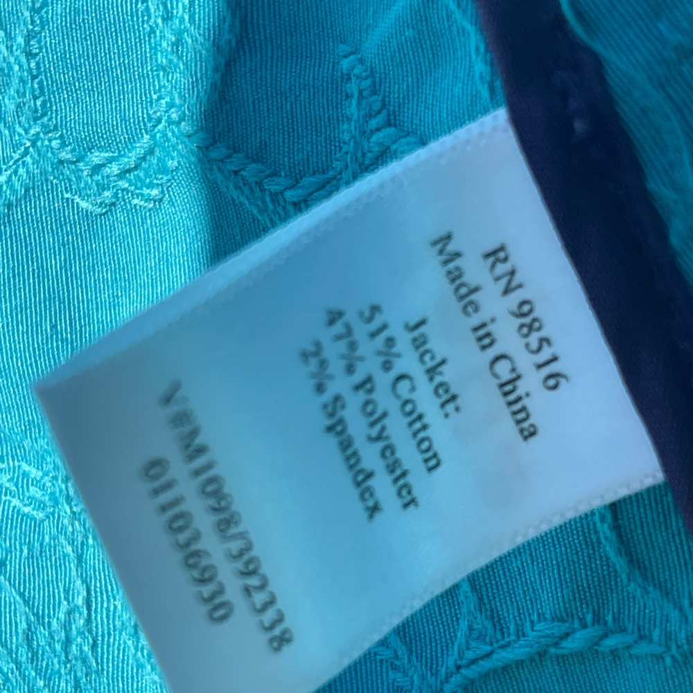 Coldwater Creek Women's Teal Jacket Size 14P - Picture 9 of 13